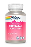 Solaray Once Daily Prenatal Multivitamin (Мультивитамины для беременных) 90 растительных капсул 