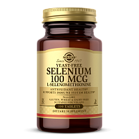 Solgar Селен Бездрожжевой (Selenium yeast free) 100 мкг. 100 таблеток