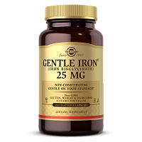 Solgar Gentle Iron Легкодоступное железо 25 мг. 180 растительных капсул