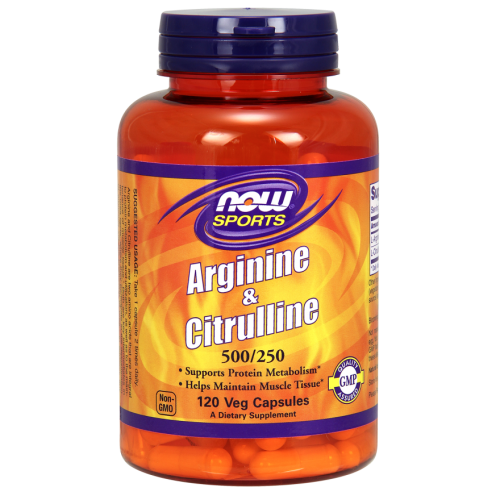 Arginine & Citrulline 500/250 мг (Аргинин и Цитруллин)  120 вег капсул (Now Foods) фото 2