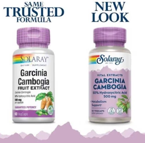 Garcinia Cambogia 500 mg Extract (Гарциния Камбоджийская 500 мг) 60 вег капсл (Solaray) фото 2