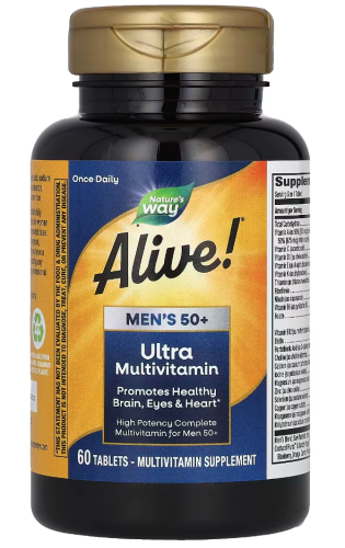 Alive! Men's 50+ Ultra (ультрамультивитамины для мужчин старше 50 лет) 60 таб (Nature's Way) фото 6