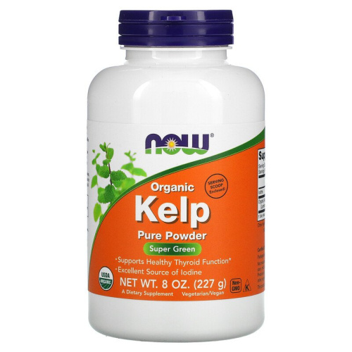 Now Foods Kelp Pure Powder Органическая ламинария в порошке 227 гр. 