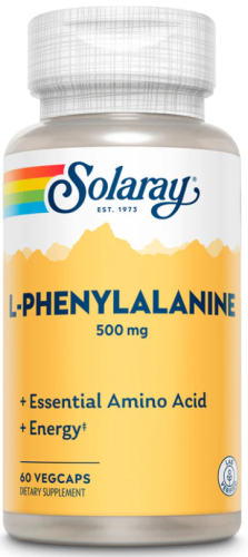 Solaray L-Phenylalanine Free Form (L-Фенилаланин) 500 мг. 60 растительных капсул