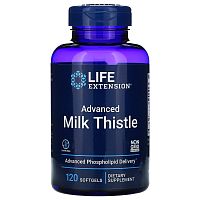 Life Extension Advanced Milk Thistle (Экстракт Расторопши с Фосфолипидами) 120 мягких капсул