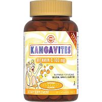 Solgar Kangavites Vitamin C (Витамин С для детей) со вкусом апельсина 100 мг 90 жев. таблеток