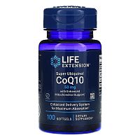 Life Extension Super Ubiquinol CoQ10 with Enhanced Mitochondrial Support 50 мг. 100 мягких капсул