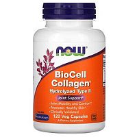 Now Foods BioCell Collagen Hydrolyzed Type II 120 растительных капсул
