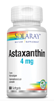 Solaray Astaxanthin (Астаксантин) 4 мг. 60 мягких капсул