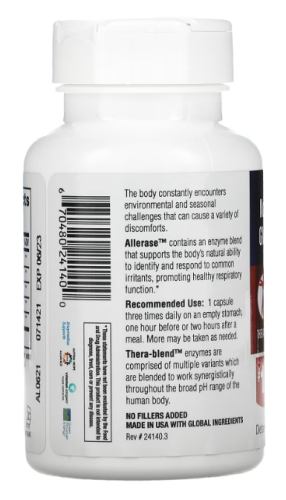 Allerase™ 60 capsules (Enzymedica) фото 5