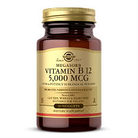 Megasorb Vitamin B 12 5000 mcg Sublingual (Витамин B-12 5000 мкг) 30 жев. таблеток (Solgar)