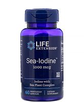 Life Extension Sea-Iodine (Морской йод) 1000 мкг. 60 растительных капсул