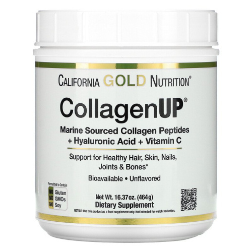 California Gold Nutrition CollagenUp (Морской Коллаген с Гиалуроновой Кислотой и Витамином С) 464 гр. фото 3