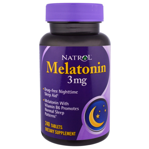 Мелатонин Melatonin Natrol 3 mg 240 таблеток фото 2