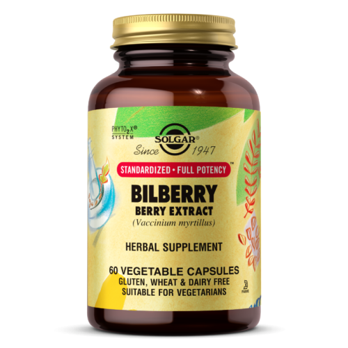 Solgar Bilberry Berry Extract (Экстракт ягод черники) 60 капсул