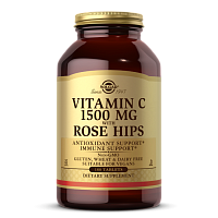 Solgar Витамин С и Шиповник (Vitamin C with Rose Hips) 1500 мг. 180 таблеток