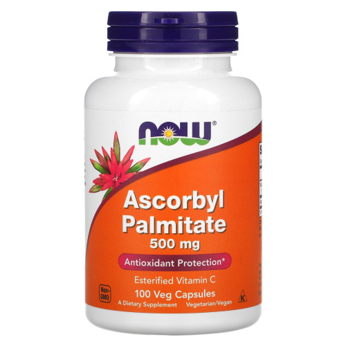 Now Foods Ascorbyl Palmitate 500 мг. (Жирорастворимый Витамин С) 100 капсул