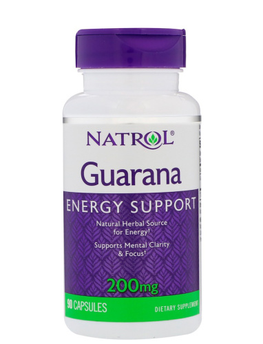 Guarana 200 мг 90 капс (Natrol) фото 2