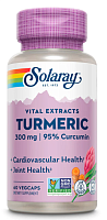 Turmeric Root Extract 300 mg (Экстракт из Корня Куркумы 300 мг) 60 вег капсул (Solaray) 