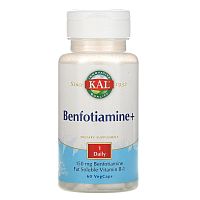 KAL Benfotiamine+ (Бенфотиамин+) 150 мг. 60 капсул