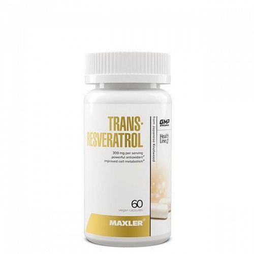 Maxler Trans-Resveratrol (Транс-Ресвератрол) 300 г. 60 вег. капсул