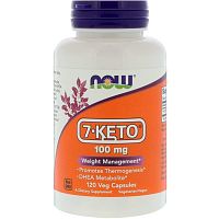 Now Foods 7-KETO 100 мг. 120 растительных капсул
