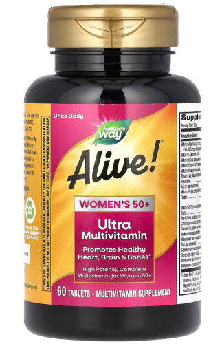 Alive! Women 50+ Ultra (ультрамультивитамины для женщин старше 50 лет) 60 таб (Nature's Way) фото 7