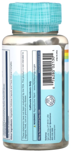 Liver Blend SP-13 (milk Thistle Dandelion with Cell Salt Nutrients) 100 вег капсул (Solaray) фото 4