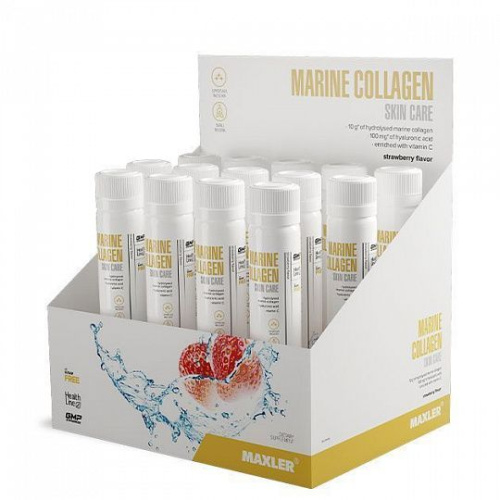 Maxler Marine Collagen (Морской Коллаген) Skin Care 14 апмул X 25 мл. 