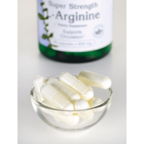 L-Arginine 850 мг (L-Аргинин) 90 капсул (Swanson) фото 2