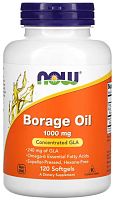 Now Foods Borage Oil, Масло Бурачника (Огуречника), Гамма-Линолевая кислота 1000 мг. 120 мягких капсул