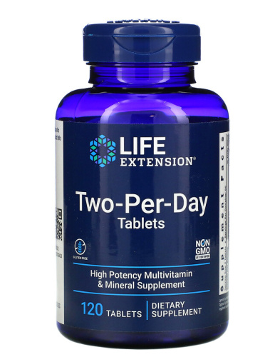 Мультивитамины Life Extention Two-Per-Day (Дважды-в-день) 120 таблеток