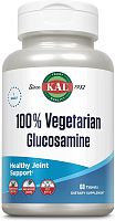 KAL 100% Vegetarian Glucosamine (100% вегетарианский глюкозамин) 1000 мг. 60 таблеток