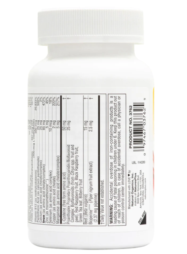 Hema-Plex SR (железо с незаменимыми веществами для здоровых эритроцитов) 60 таблеток  (Natures Plus) фото 3