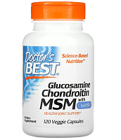 Glucosamine Chondroitin MSM with OptiMSM 120 капсул (Doctor's Best)