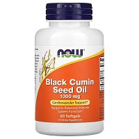 Now Foods Масло семян черного тмина (Black Cumin Seed Oil) 1000 мг. 60 мягких капсул