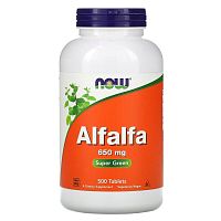 Now Foods Alfalfa (Люцерна) 650 мг. 500 таблеток