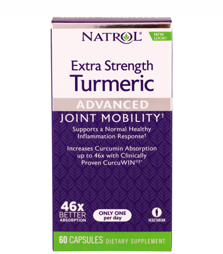 Turmeric Extra Strength (Куркумин) 60 капсул (Natrol) фото 4